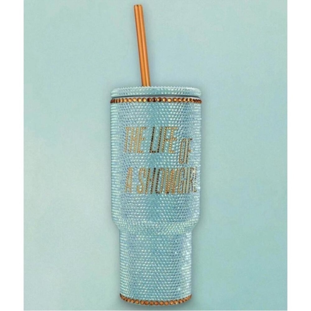 Taylor Swift The Life of a Showgirl Glitter Tumbler 30 oz Mint Green